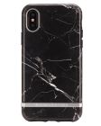 Richmond And Finch Black Marble - Silver iPhone X/Xs Cover 