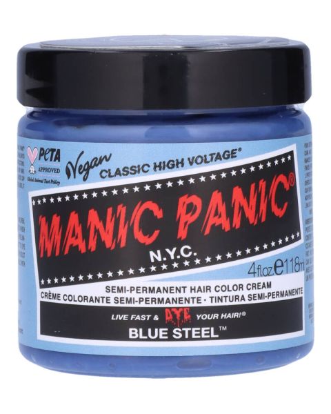 Manic Panic Semi-Permanent Color Cream Blue Steel Manic Panic Semi-Permanent Color Cream Blue Steel