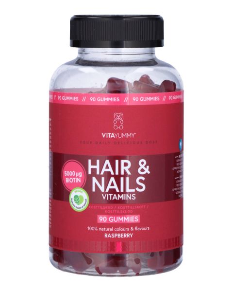 Vitayummy Hair & Nails Vitamins Raspberry (U)