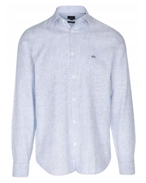 Armani Exchange Regular Fit Shirt Blå Str. XL