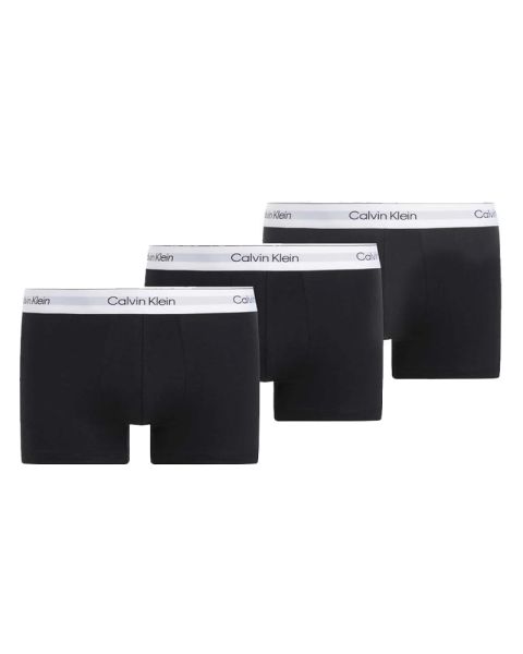 Calvin Klein Cotton Stretch Shorty Trunks 3-Pak Sort Str. M