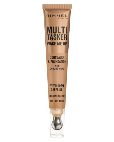 Rimmel London Multi-Tasker Wake Me Up Concealer & Foundation 060 Light Honey