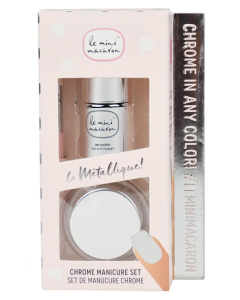 Le Mini Macaron Le Metallique Chrome Manicure Set