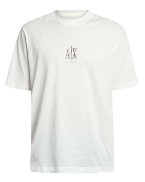 Armani Exchange T-shirt Off White Str. M
