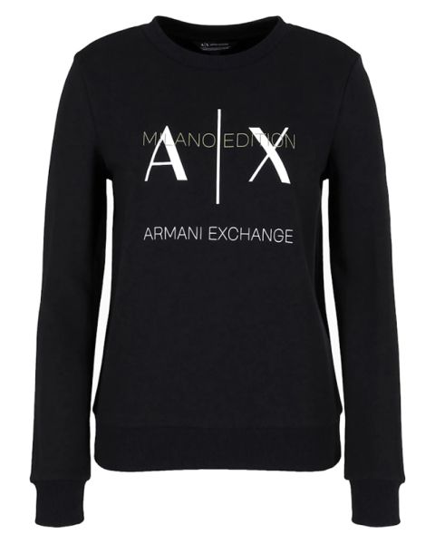 Armani Exchange Woman Sweatshirt Black L
